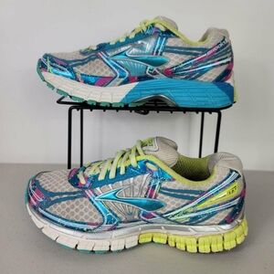 Brooks Adrenaline GTS 14 blue/Silver/green Running Shoes Size 5
